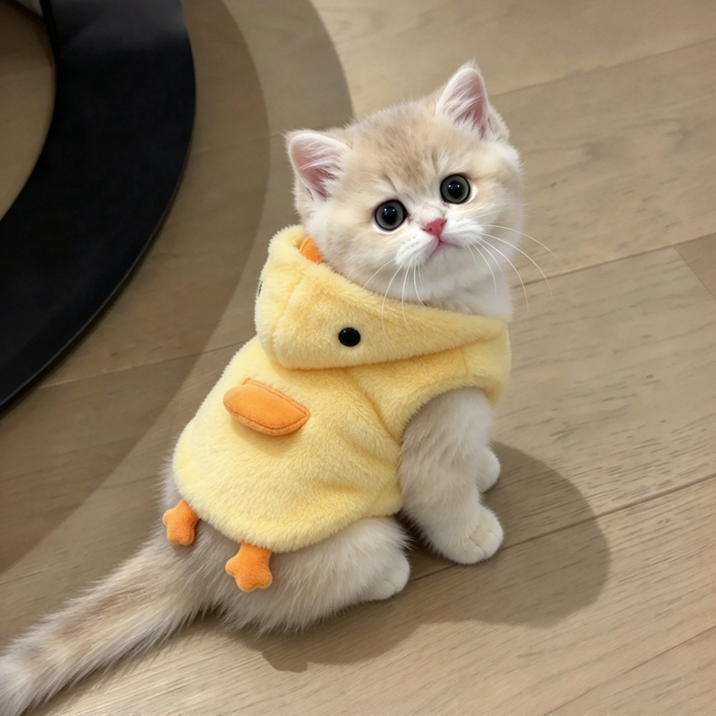 猫咪衣服秋冬保暖可爱卡通小鸭马甲加绒背心金渐层布偶小型犬服装
