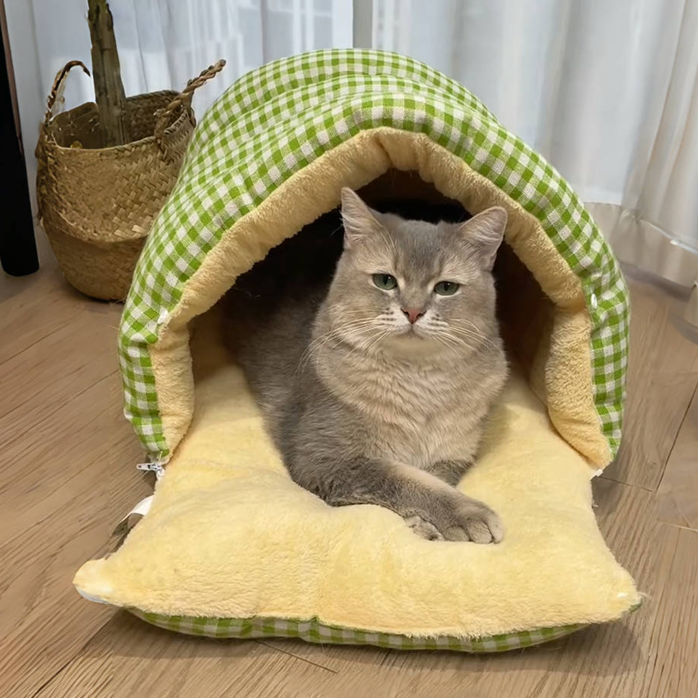 猫窝四季通用封闭式猫咪安全感窝宠物床睡窝帐篷狗窝冬季加厚保暖