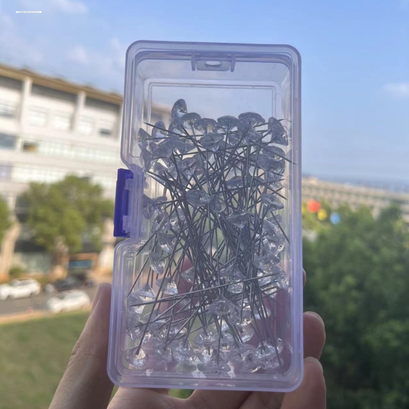 假发泡沫头模固定cos毛娘打包修毛固定针大号定位针钻石型针