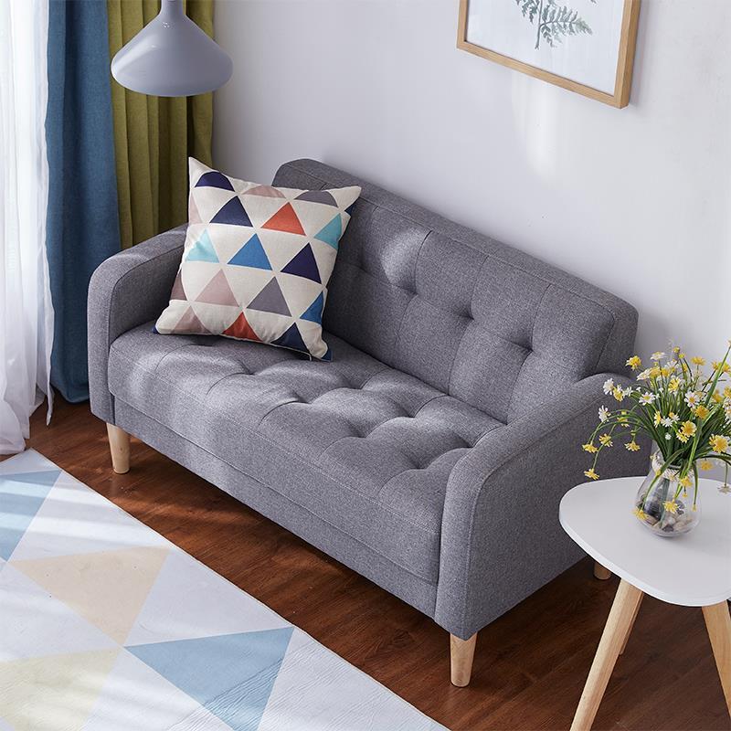 布艺沙发小户型两人双人小沙发三人位1.5米经济型迷你卧室阳重吴