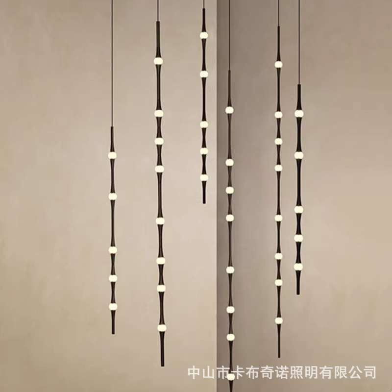 西班牙dew设计师吊灯现代极简别墅loft挑高复式楼客厅餐厅楼梯灯