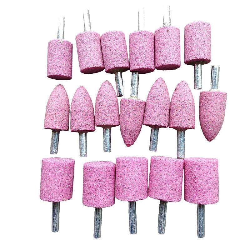 红刚玉白刚玉棕刚玉砂石电磨头砂轮磨头陶瓷打磨头柄6金属磨毛刺