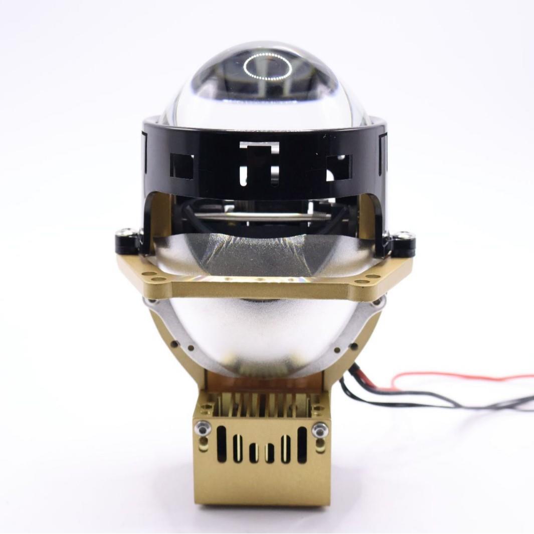 3寸双光汽车大灯12VLED双光透镜双灯杯65W大功率改装远近一体