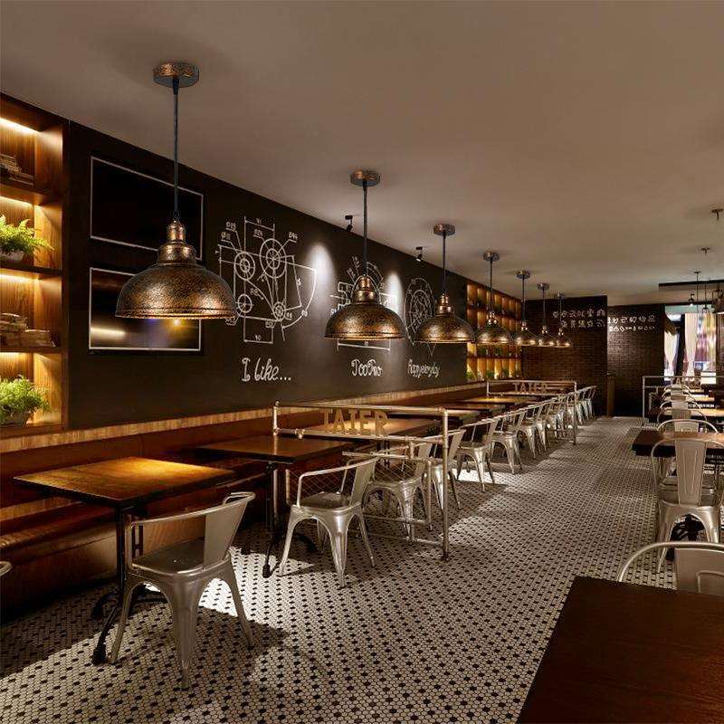 loft创意个性复古餐厅吊灯商用工业怀旧吧台饭店美式乡村仿古灯罩