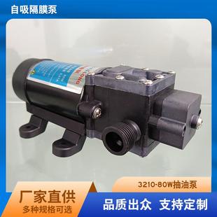 家用汽车汽油 厂家供应小型抽油泵 12V80W抽柴油泵单泵电动隔膜泵