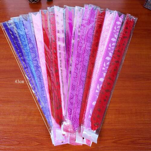新品ribbon phnjom penh plastic paper happy hand pull flowe