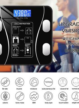 极速Digital Scale Body Weuight Gradients Color Bathroom Scal