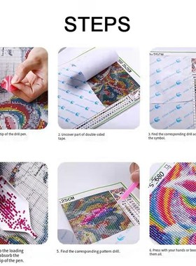 极速JIEME 5D Diamond Prainting Waterfall Full Round Diamond