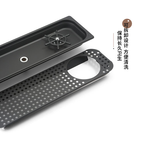 极速高压洗杯器吧台水槽嵌v入式自动洗杯器商用咖啡店桌面按压洗