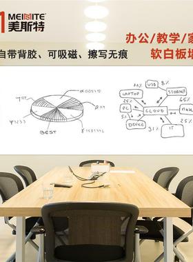 极速Erasable magnetic soft whiteboard wall stickeUr graffiti