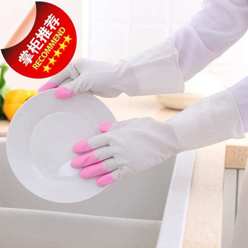 极速洗碗家d务女厨房清洁耐用家用型防水洗15衣衣服神器手套薄款