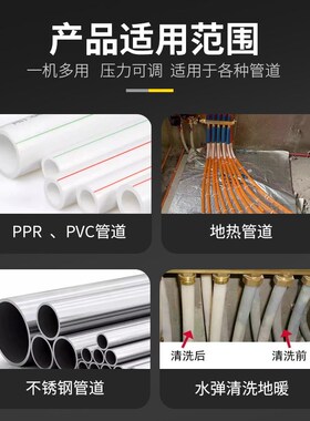 极速电动打压泵试压机测压测漏PPR自来水管道PPVC地暖检测漏水测