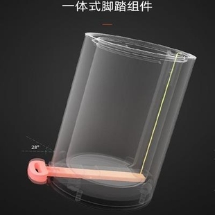 极速网格家用垃圾桶n带盖脚踩厨房大号茶水桶长方体上铺儿童房白