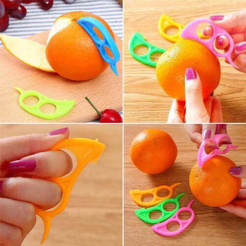 新品Plaastic Orange Peeler Useful Lemon Grapefruit Fruit Sli