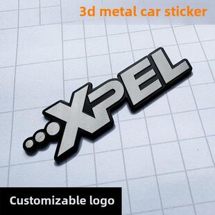 适用于Xpel隐形汽车服装3D立体汽车标志Xpel字母金属汽车贴纸防水