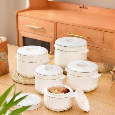 隔水炖盅矮胖炖盅陶瓷蒸蛋炖罐带盖双盖汤盅家用燕窝大小内胆蒸盅