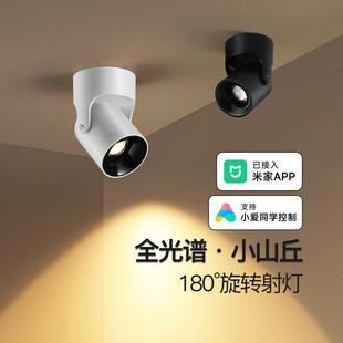 射灯可调角度客厅店铺商用吸顶侧装 小山丘明装 筒灯已接入米家App