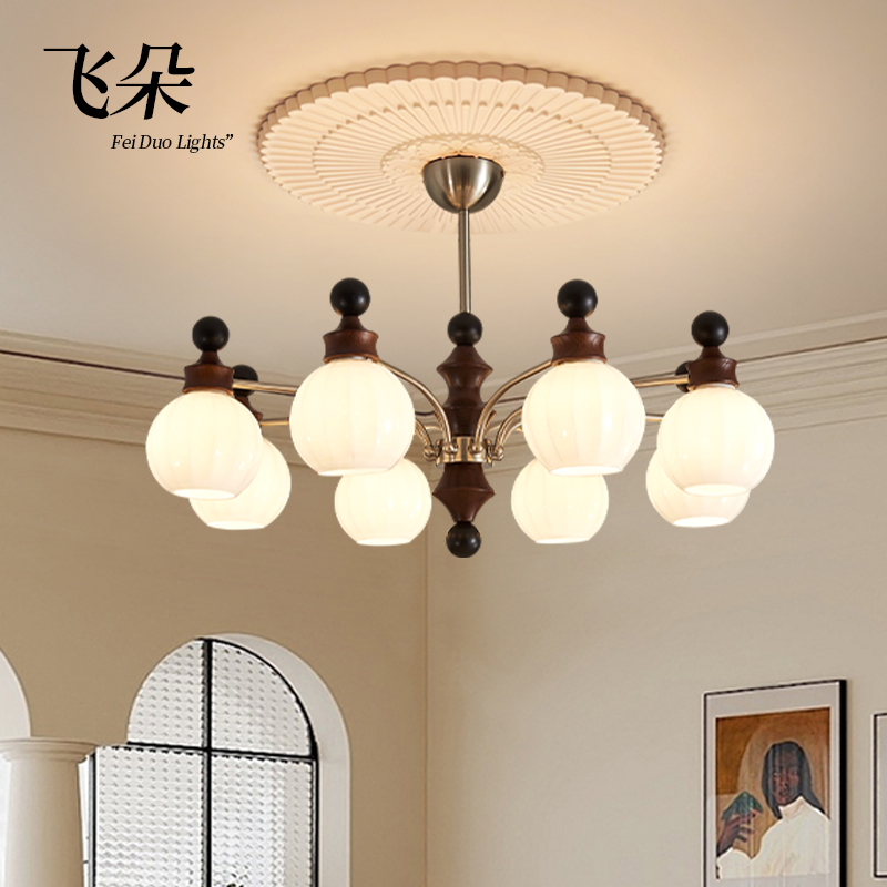 飞朵法式中古灯竹节吊灯包安装