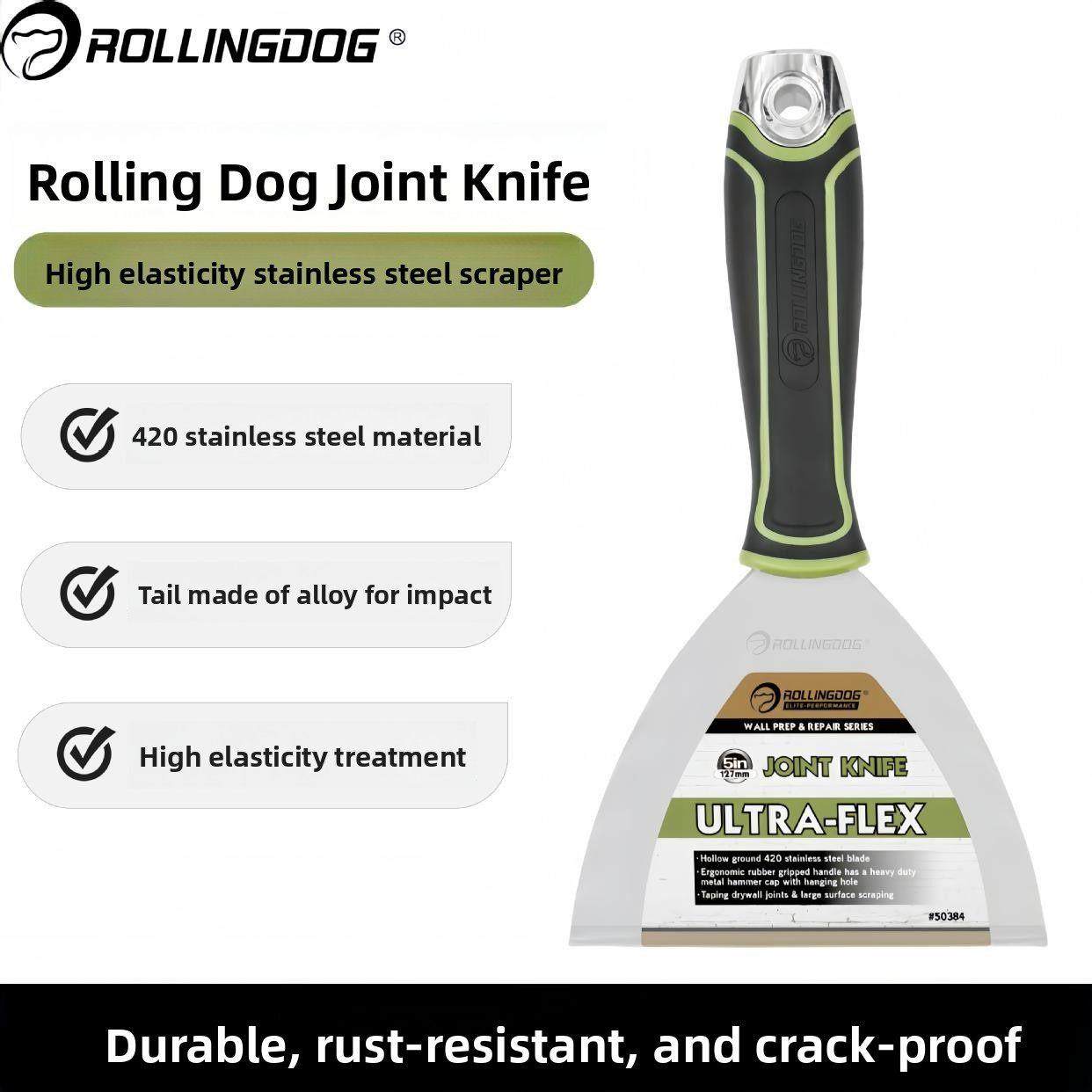 滚狗高弹性不锈钢腻子刀尾金属清洗冲击铲刮板加厚腻子刮板工具,3C数码配件,USB多功能数码宝,淘宝优惠券,粉丝福利购,淘宝优惠卷