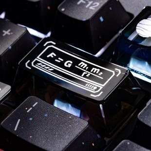 PIIFOX《失重星球》客制化键盘热升华个性键帽PBT原厂PC透明键帽