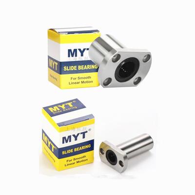 MYT美亚特双切边法兰镀镍直线轴承LMH6/8/10/12/13/16/20/25/30UU