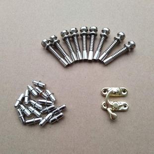 鸽子笼不锈钢弹簧锁小黄锁古铜牛角勾锁扣放飞笼插销巢箱配件门轴