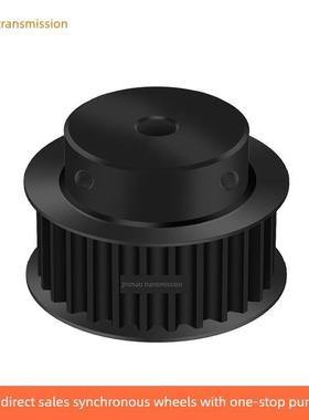 同步轮5m16齿钢材料黑色Bf槽宽27内孔5 6 6.35 8 10同步轮45 #钢5