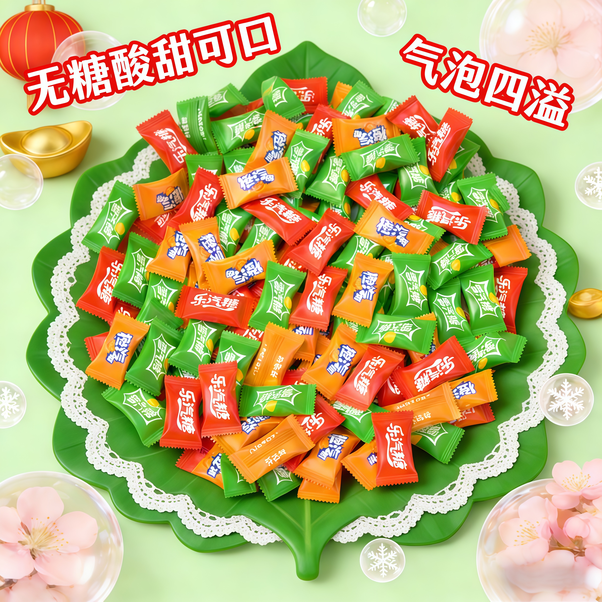 无糖汽泡糖新年糖果冒泡口气清新糖网红爆款喜糖过年糖果零食批发,零食/坚果/特产,功能糖果/压片糖果,淘宝优惠券,粉丝福利购,淘宝优惠卷