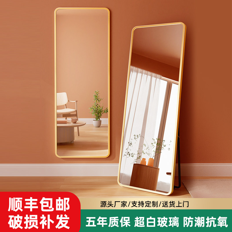 全身镜穿衣落地镜子家用壁挂贴墙网红女生卧室化妆挂墙立体全身镜