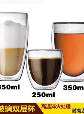 Heat-Resistant Double Wall Glass bottle cup 耐热玻璃杯隔热