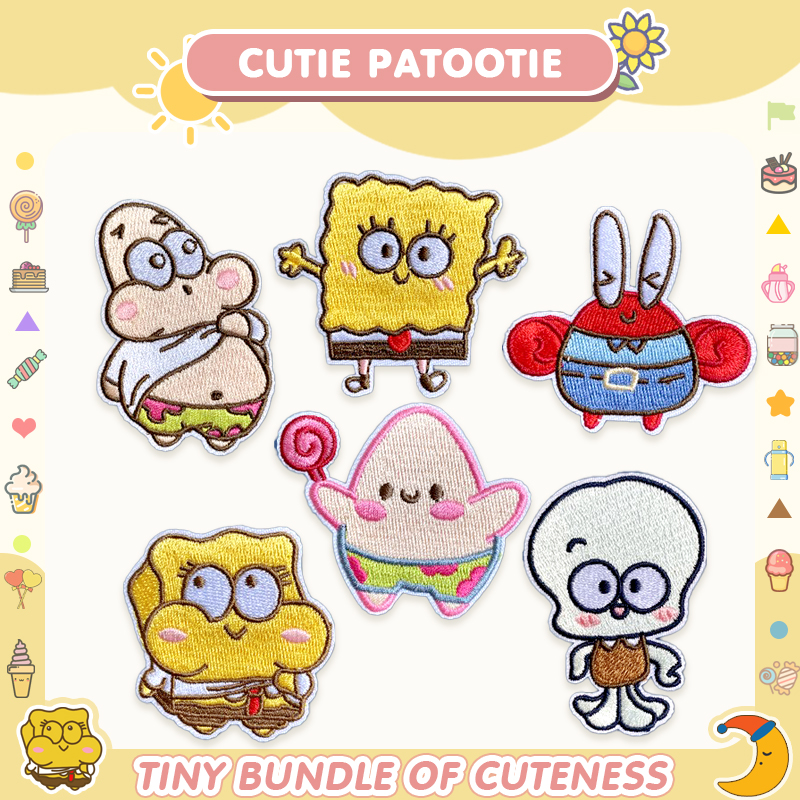 卡通刺绣布贴自粘胶可爱