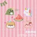 卡通动物头像刺绣布贴补丁贴衣服包包手机壳手账装 饰可缝自粘贴