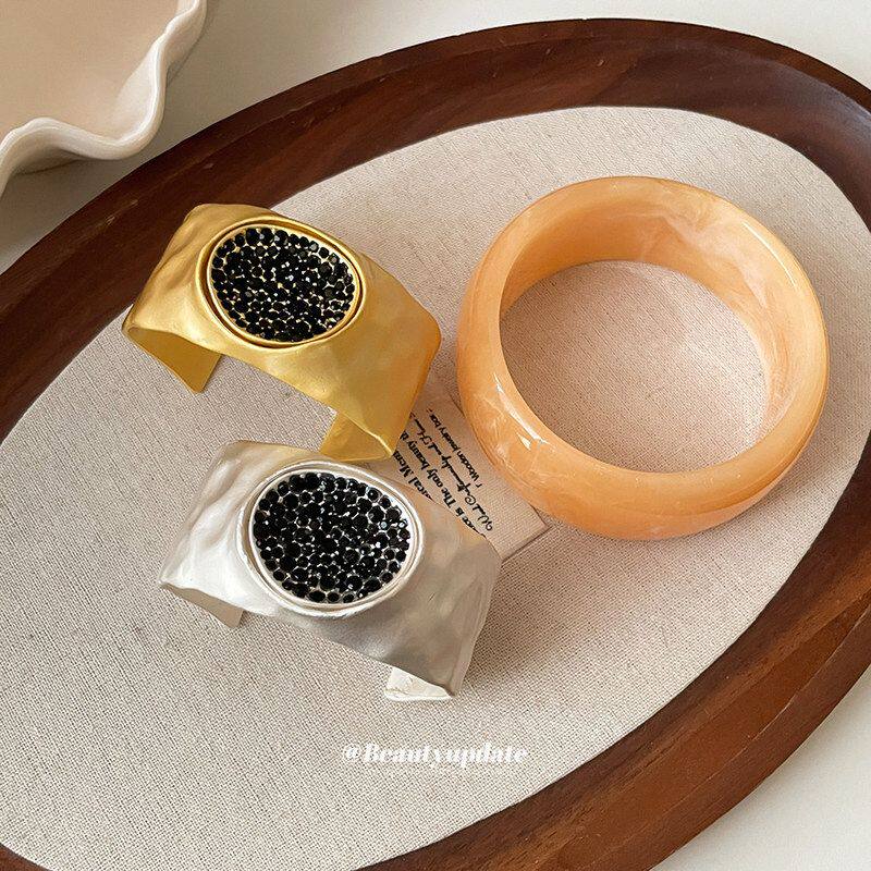 风欧美小众树脂夸张个性高级感