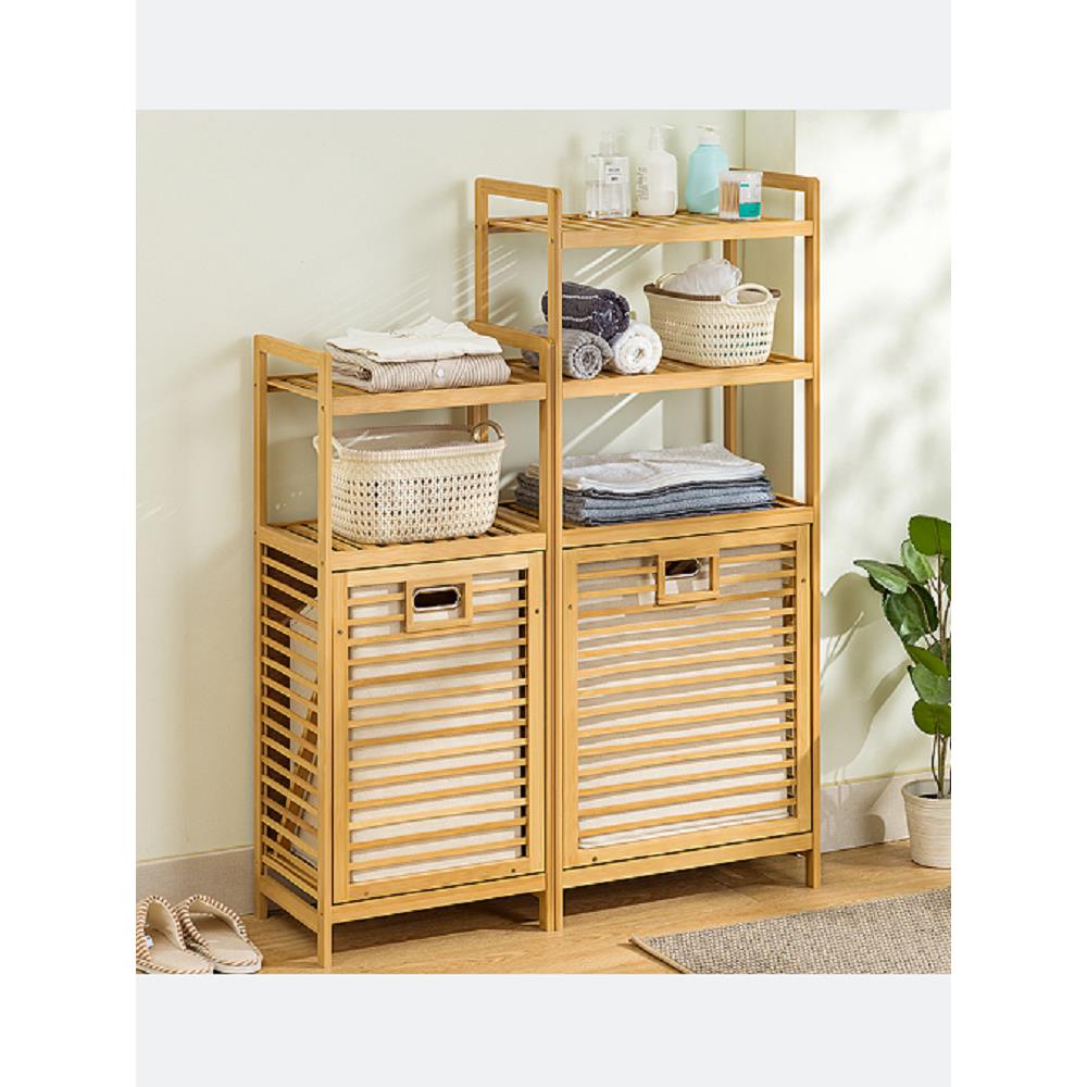 多功能收纳柜卧室脏衣服收纳架客厅浴室整理储物柜靠墙置物窄斗柜