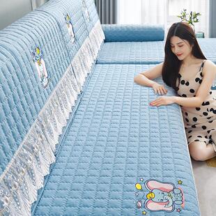 超防滑不起球沙发垫四季通用2025新款坐垫三座一贵妃沙发套罩盖布