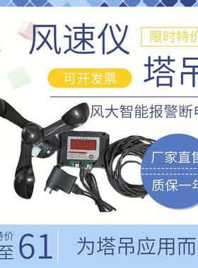塔吊风速仪塔机专用风速测量仪铝合金式建筑工地风速报警仪风速仪