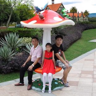 亭子休息品公园休息小椅户外蘑菇凳子遮阳雕塑景观幼儿园玻璃钢