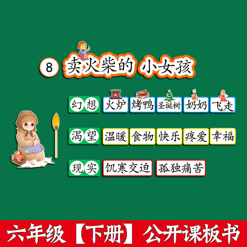 卖火柴的小女孩公开课设计板贴