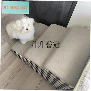 狗狗楼梯保护关节泰迪比熊上下床斜坡爬梯可Q拆洗猫咪爬高宠物用,