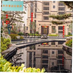 交房园区挂饰新房楼盘交付现场装饰F红灯笼树挂收房仪式物料中国,