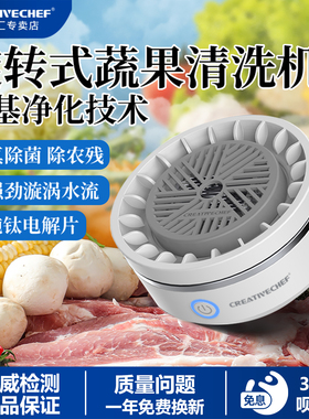 CREATIVECHEF转转果蔬清洗机净化器自动洗水果蔬菜神器消毒机除菌