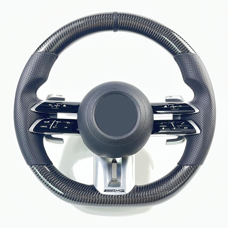 工厂直销适用于奔驰AECSG级GLCAECLSGT改新款AMG碳纤维方向盘