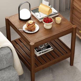 实木边几客厅家用沙发旁中式简易小方桌小户型阳台简约现代小茶几