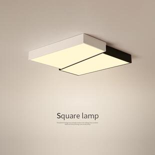 卧室吸顶灯北欧现代简约客厅灯正方形大气创意个性led书房灯具i