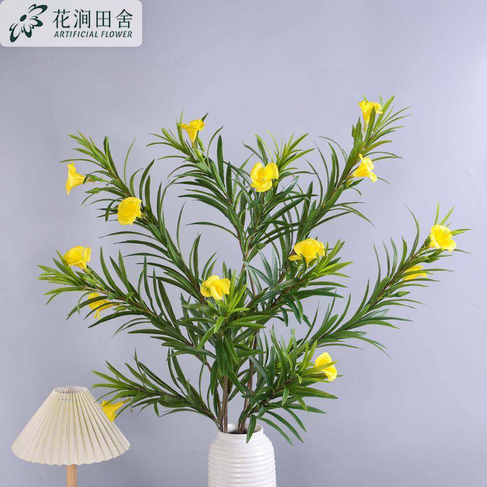 仿真花大枝柳叶桃带花家居客厅软装饰工程造景婚庆酒店盆栽假花,特色手工艺,其他特色工艺品,淘宝优惠券,粉丝福利购,淘宝优惠卷