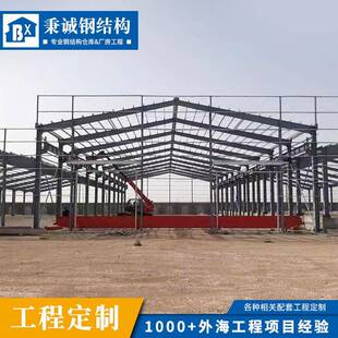 阿尔及利亚大跨度钢结构厂房车间仓库出口Q235不锈钢钢结构