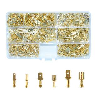 600Pcs2.8 6.3公母铲形接头金属卷曲接线盒及绝缘套管工具 4.8