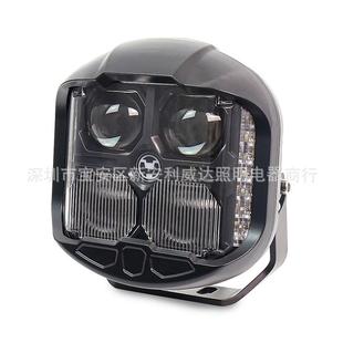 澳沃司直销6寸LED牧马人越野汽车改装 前杠车顶带爆闪工作灯