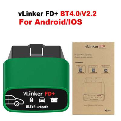 Vgate vLinker FD+ BT 4.0 OBD2汽车故障诊断仪ELM327读码器