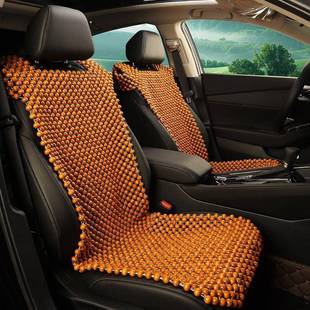 新款 凉垫驾驶员专用通风透气木珠子 木珠挂肩汽车坐垫腰靠一体夏季